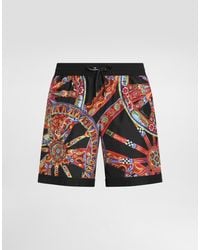 Dolce & Gabbana - Carretto-Print Swim Boxer Shorts - Lyst