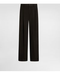 Dolce & Gabbana - Wool Gabardine Trousers - Lyst