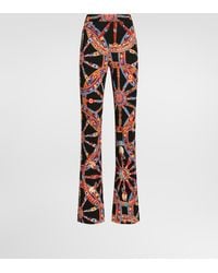 Dolce & Gabbana - Carretto-Print Viscose Jersey Leggings - Lyst