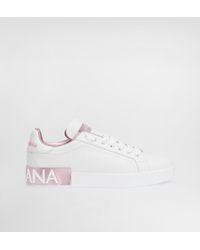 Dolce & Gabbana - Portofino Sneakers Aus Nappa-Kalbsleder - Lyst