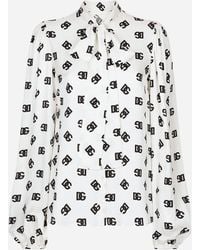 Dolce & Gabbana - シャツ シャルムーズ Dgオールオーバーロゴプリント - Lyst