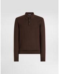 Dolce & Gabbana - Knit Cashmere Polo Shirt - Lyst