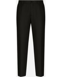 Dolce & Gabbana - パンツ リネン ロゴラベル - Lyst
