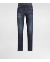 Dolce & Gabbana - 5-Pocket Stretch Denim Trousers - Lyst