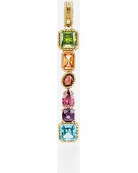 Dolce & Gabbana - Charm I Alphabet Aus 18-Karätigem Gelbgold Mit Mehrfarbigen Edelsteinen - Lyst