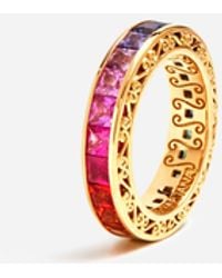 Dolce & Gabbana - Multicolor Sapphire Wedding Ring - Lyst