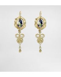 Dolce & Gabbana - Sicily Earrings 18-Carat And Colorless Sapphires - Lyst