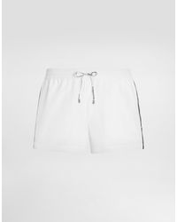 Dolce & Gabbana - Canvas Swim Boxer Shorts - Lyst