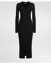Dolce & Gabbana - Long Ribbed Wool Cardigan - Lyst