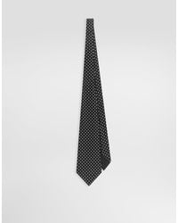 Dolce & Gabbana - Polka Dot-Print Silk Twill Tie - Lyst