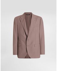 Dolce & Gabbana - Single-Breasted Wool Poplin Jacket - Lyst