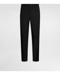 Dolce & Gabbana - Wool Gabardine Trousers - Lyst