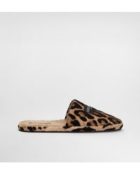 Dolce & Gabbana - Leo-Print Dg Hotel Terry Slippers - Lyst