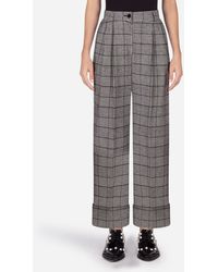 Dolce & Gabbana Panty-Hose Mit Glencheck-Muster - Grau