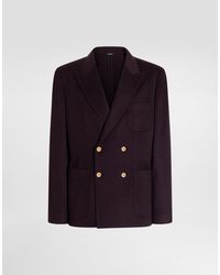 Dolce & Gabbana - Double-Breasted Button Jacket - Lyst