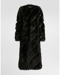 Dolce & Gabbana - Shearling Coat - Lyst
