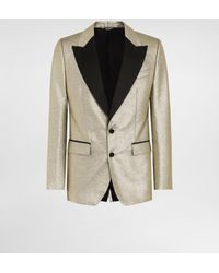 Dolce & Gabbana - Single-Breasted Lamé Jacquard Tuxedo Jacket - Lyst