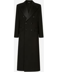 Dolce & Gabbana - ウールクレープコート - Lyst