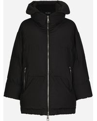 Dolce & Gabbana - ロゴプレート パデッド ダウンジャケット - Lyst