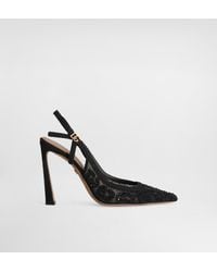 Dolce & Gabbana - Leopard-Design Lace Slingbacks With Fusible Rhinestones - Lyst