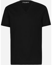 Dolce & Gabbana - T-shirt Scollo V - Lyst