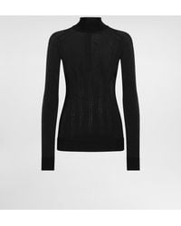 Dolce & Gabbana - Silk Mock-Turtleneck Sweater - Lyst