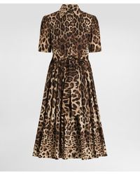 Dolce & Gabbana - Leo- Poplin Shirt Dress - Lyst