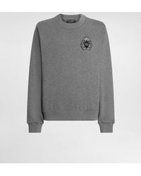 Dolce & Gabbana - Sweatshirt With Heraldic Patch - Lyst