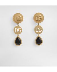Dolce & Gabbana - Boucles D'Oreilles Like A Virgin À Logo Et Fermoir Clip - Lyst