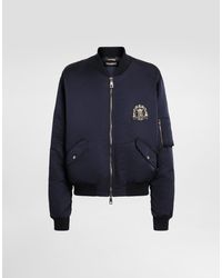 Dolce & Gabbana - Duchesse Padded Bomber Jacket - Lyst