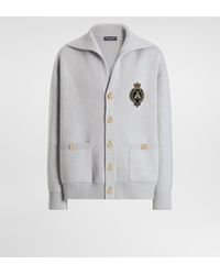 Dolce & Gabbana - Virgin Wool Cardigan With Embroidery - Lyst