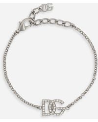 Dolce & Gabbana - チェーンブレスレット Dgロゴ - Lyst