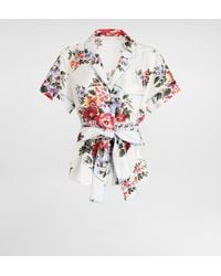 Dolce & Gabbana - Flower Bouquet-Print Twill Vanity Shirt - Lyst