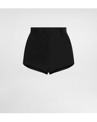 Dolce & Gabbana - Wool Gabardine Shorts - Lyst