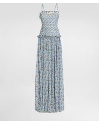 Dolce & Gabbana - Small Floral-Print Chiffon Dress - Lyst