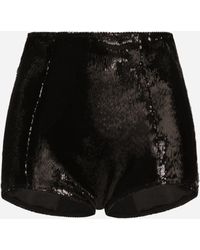 Dolce & Gabbana - High-Waisted Sequined Briefs - Lyst