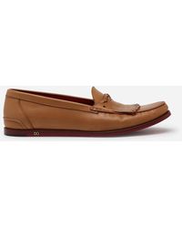 Dolce & Gabbana Mocasín De Becerro - Marrón