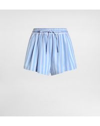 Dolce & Gabbana - Striped Poplin Shorts - Lyst