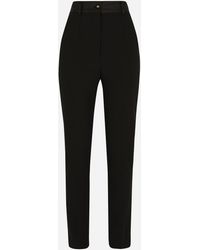 Dolce & Gabbana - Woolen Tuxedo Pants - Lyst