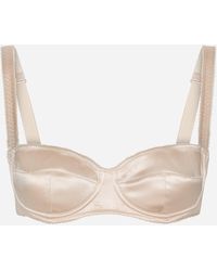 Dolce & Gabbana - Leopard-Print Padded Triangle Bikini Top - Lyst