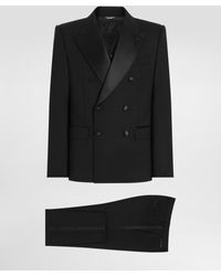 Dolce & Gabbana - スリーピースタキシードスーツ シチリアフィット ストレッチウール - Lyst
