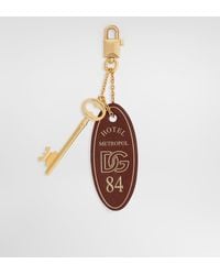 Dolce & Gabbana - Calfskin Tassel Keychain - Lyst