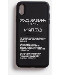 Dolce & Gabbana Iphone Xs Max Cover In Rubber - Black