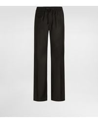 Dolce & Gabbana - Wool Twill Jogging Trousers - Lyst