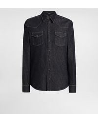 Dolce & Gabbana - Stretch Denim Shirt - Lyst