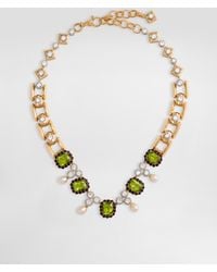 Dolce & Gabbana - Halskette Eleganza 18-Karätiges Weiß- Und Gelbgold, Peridote, Granate Und Saphire - Lyst