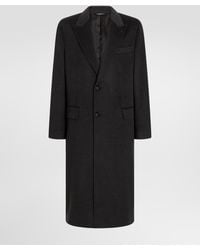 Dolce & Gabbana - Single-Breasted Wool Coat - Lyst