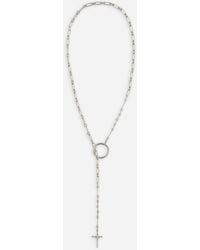 Dolce & Gabbana - Rosary Necklace With Chain Detailing - Lyst