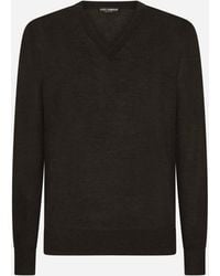 Dolce & Gabbana - Pull Scollo V - Lyst