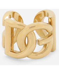 Dolce & Gabbana - Interlocking Logo Ring - Lyst